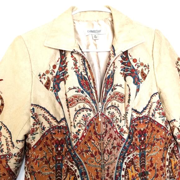 Vintage Coldwater Creek Cream and Red Blazer - Picture 2 of 11